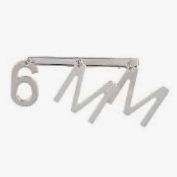 Maison Martin Margiela Silver Number Barrette